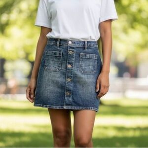 GAP Blue Denim Mini Skirt